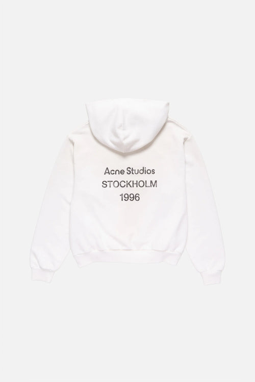 White Logo Hoodie