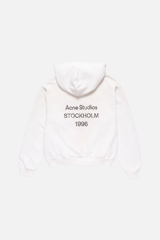 White Logo Hoodie