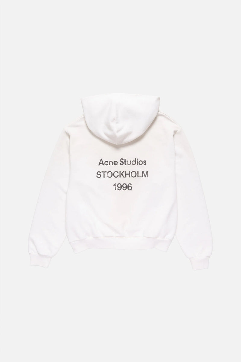 White Logo Hoodie