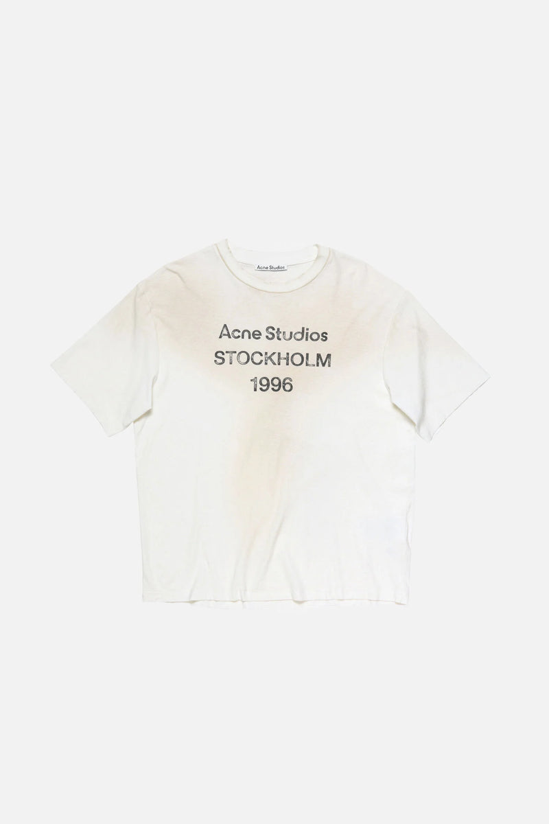 White logo tee